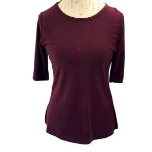 Imported Redwood Embroidered Design Blouse Top Size L